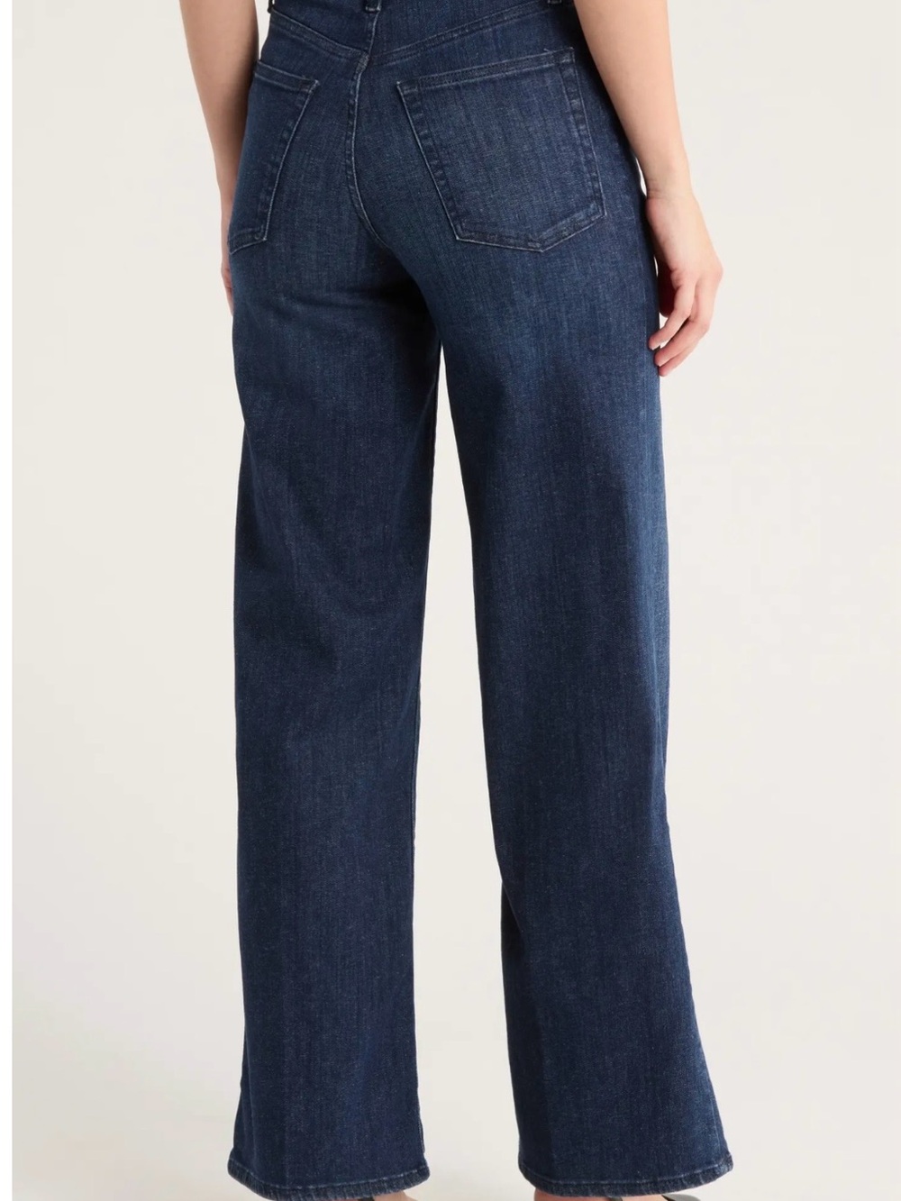 Frame Denim Indigo Wide-Leg Jeans - Picture 2 of 12